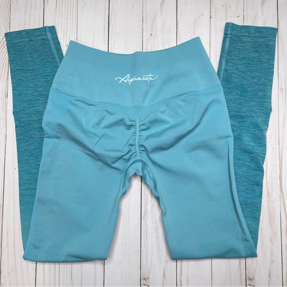 New Alphalete Amplify ombré leggings - Ocean.  Size small. - Picture 3 of 6
